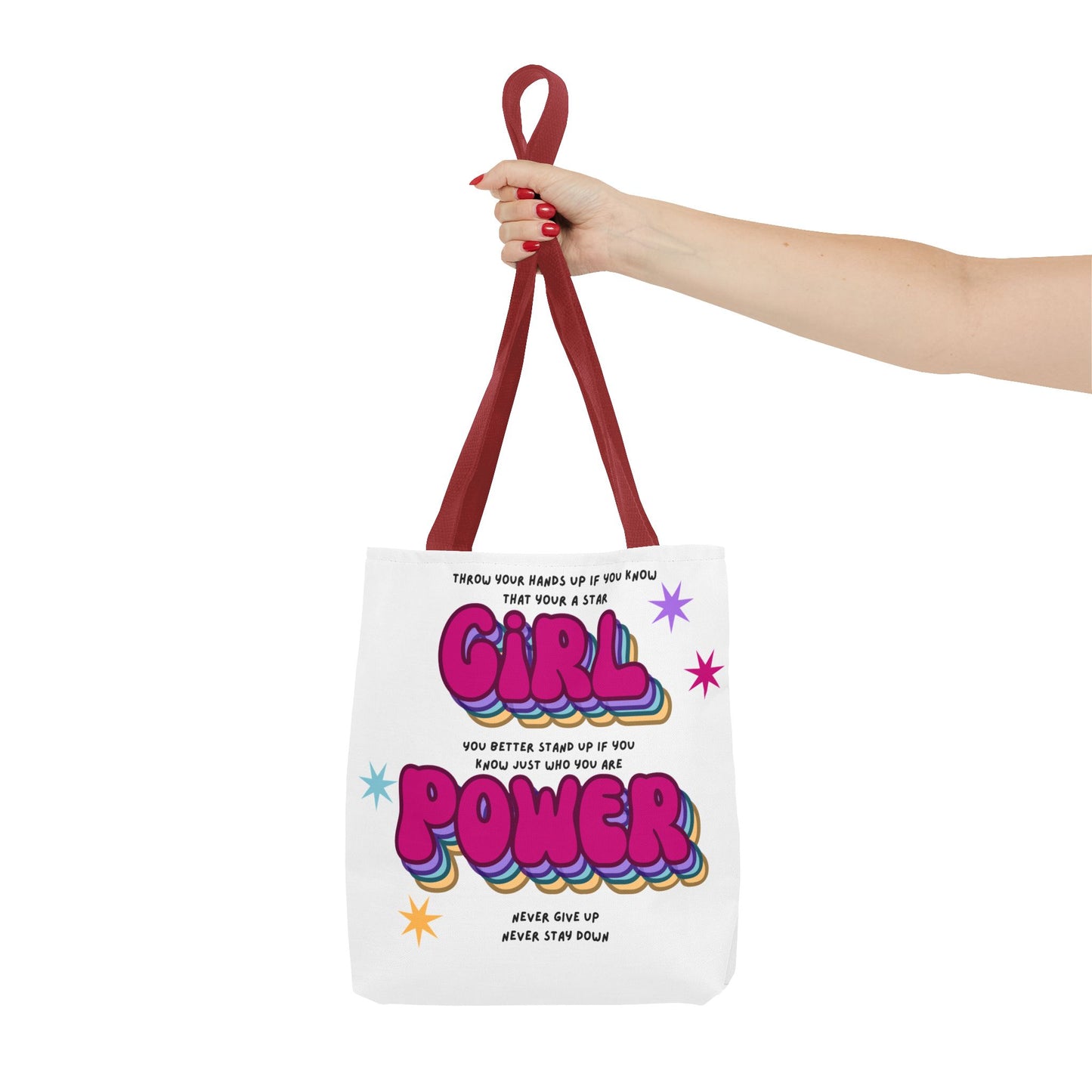 Cheetah Girls "Girl Power" Lyrics Tote Bag — Retro 2000s Fan Tote